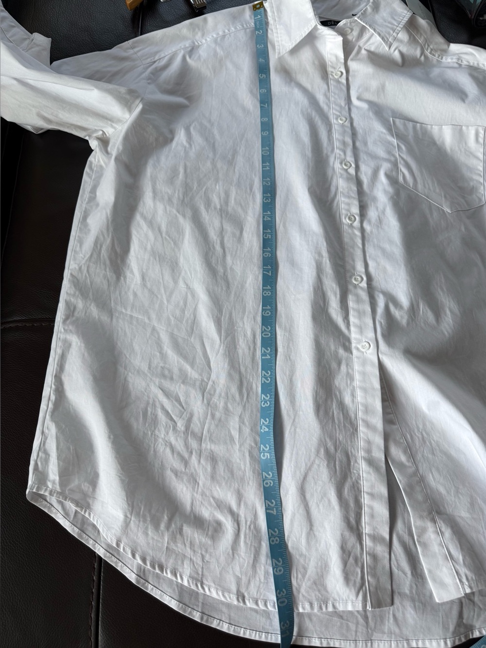 Dèluc Beloy White Oversized Baloon Sleeves Cotton Button Down Shirt Size M NWT - Picture 11 of 14